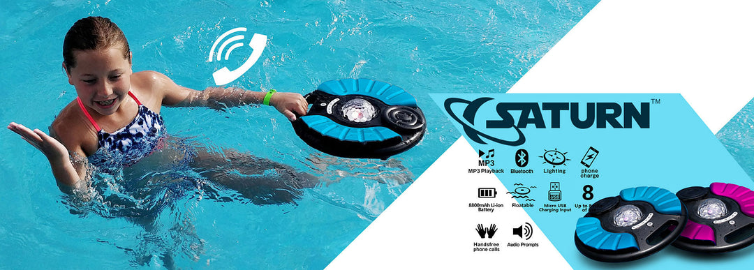 Saturn™ Waterproof Bluetooth Pool/SPA Speaker With Party Lighting