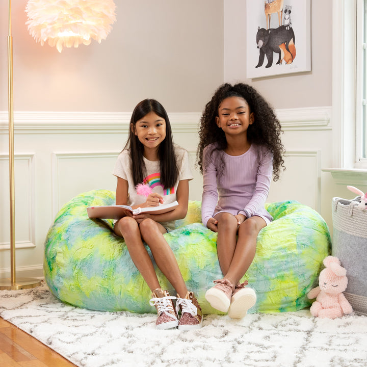 Jaxx Sofa Saxx Bean Bag Couch - 4 Foot - Faux Fur