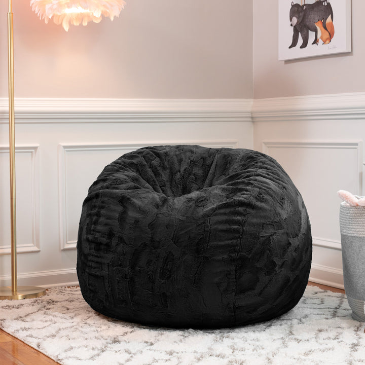 Jaxx Saxx 3 Foot Bean Bag Chair - Faux Fur