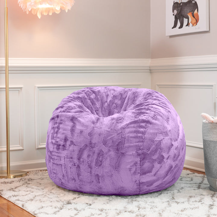 Jaxx Saxx 3 Foot Bean Bag Chair - Faux Fur
