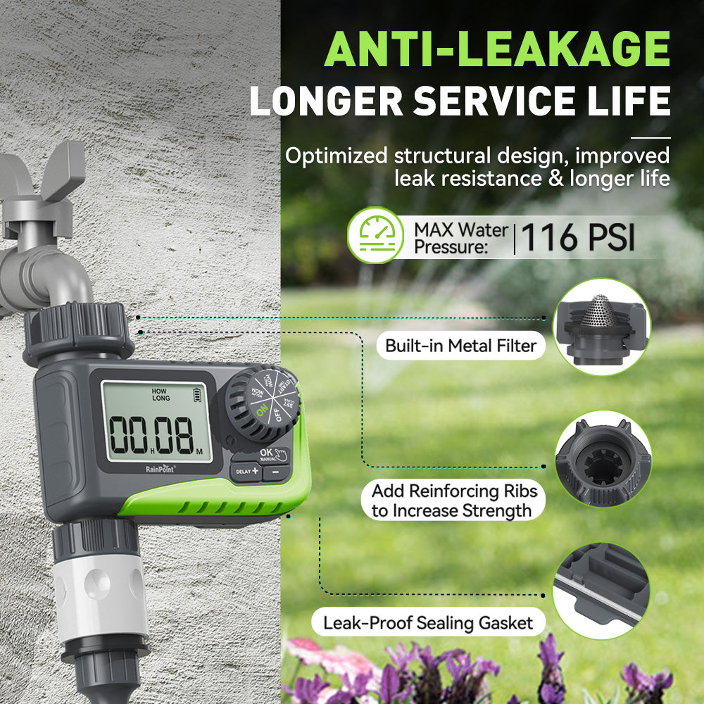RAINPOINT Single-Outlet Programmable Sprinkler Timer