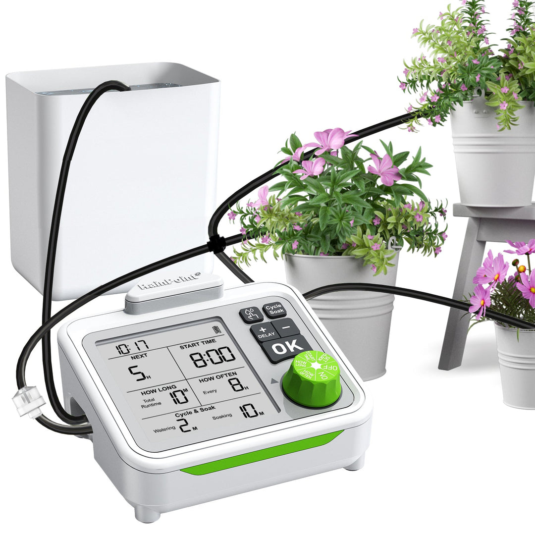 automatic house plant watering system. RAINPOINT Large Display Automatic Plant Waterer Indoor for Up to 20 Pot Plants