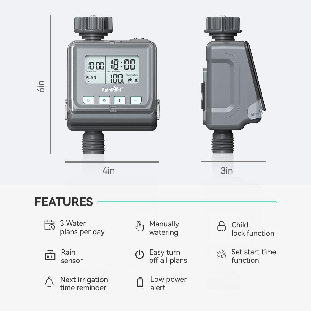 RainPoint Garden Sprinkler Watering Timer
