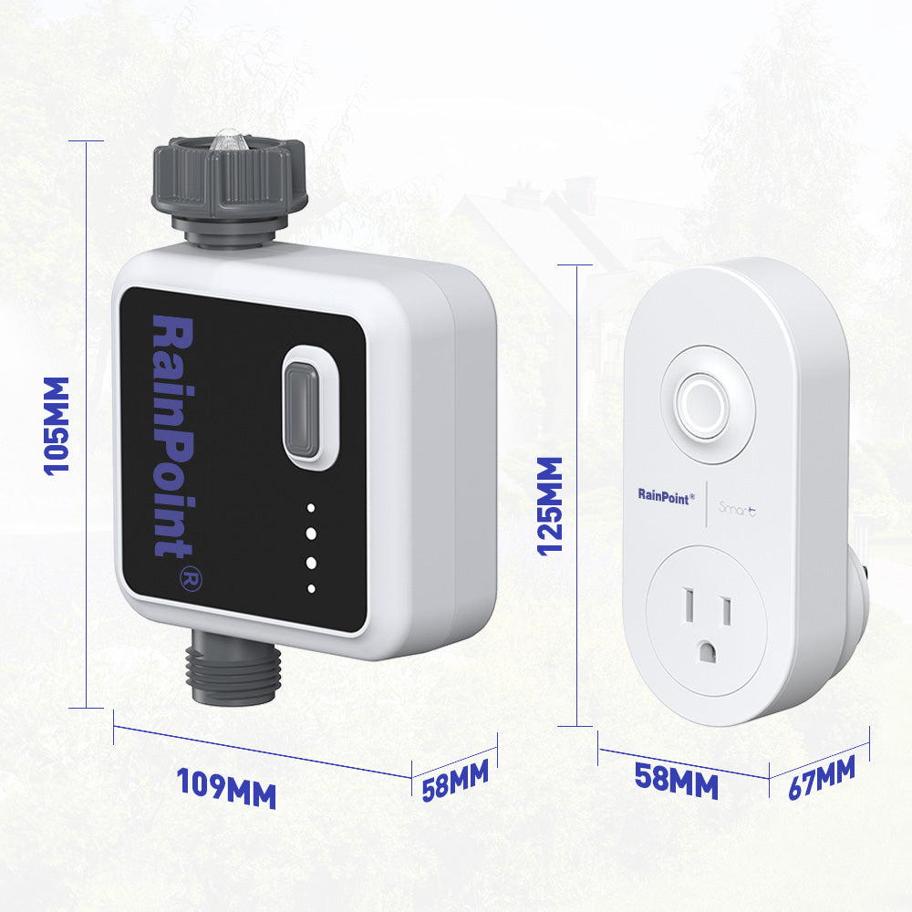 RAINPOINT WiFi Smart Sprinkler & Hose Timer With Hub