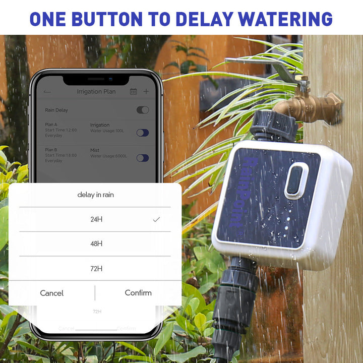 RAINPOINT WiFi Smart Sprinkler & Hose Timer With Hub