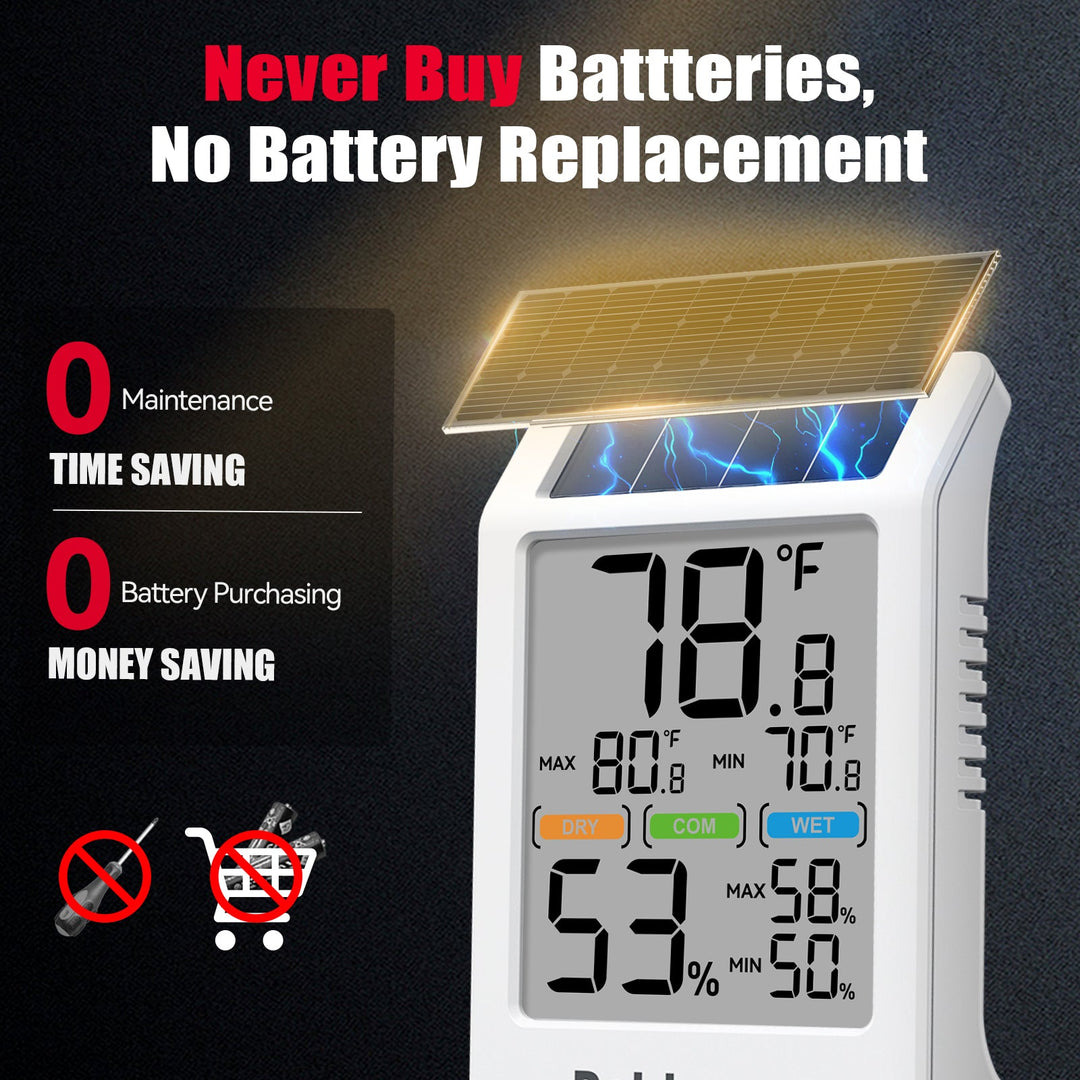 BaldrTherm Digital Thermometer and Hygrometer - 3.2" Display