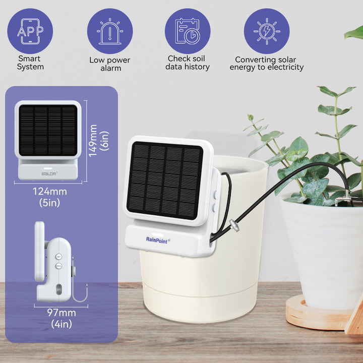 RainPoint Wi-Fi Indoor Watering Timer – Solar Pump & Smart Scheduling for House Plants