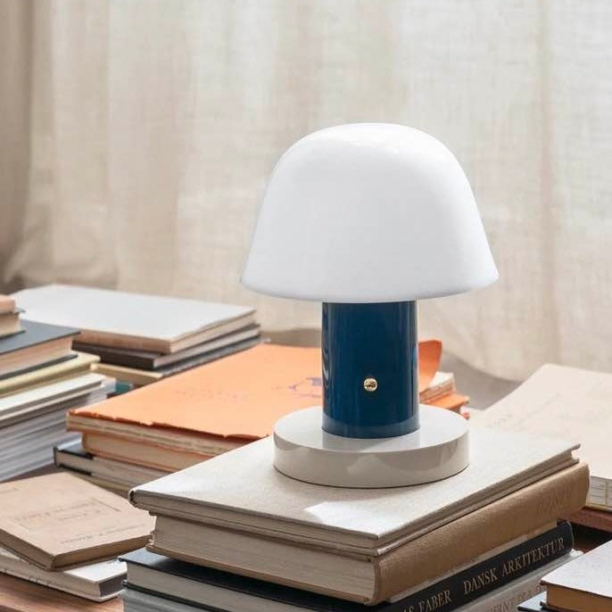 Nordic Cute Mushroom Setago Table Lamp - Dimmable Portable Quirky Nursery Light by INSPECIAL HOME