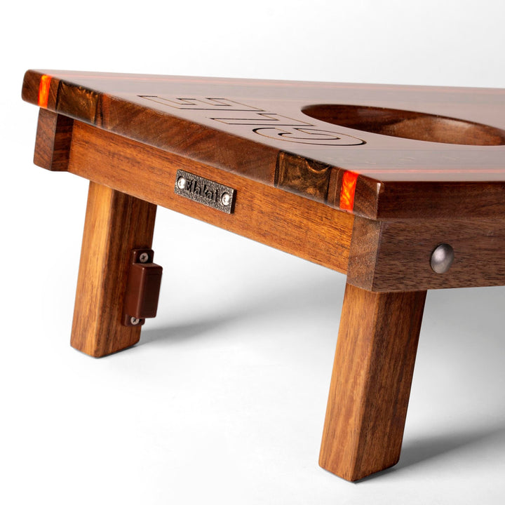 1ft x 2ft Gameday Teams Epoxy Resin Wood Compact Travel Cornhole Board Set