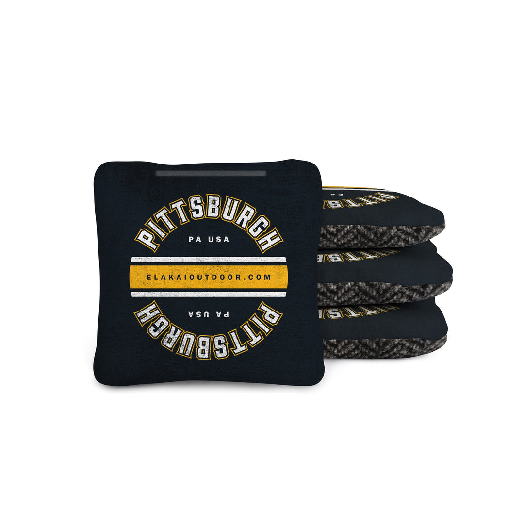 1ft x 2ft Gameday Teams Epoxy Resin Wood Compact Travel Cornhole Board Set