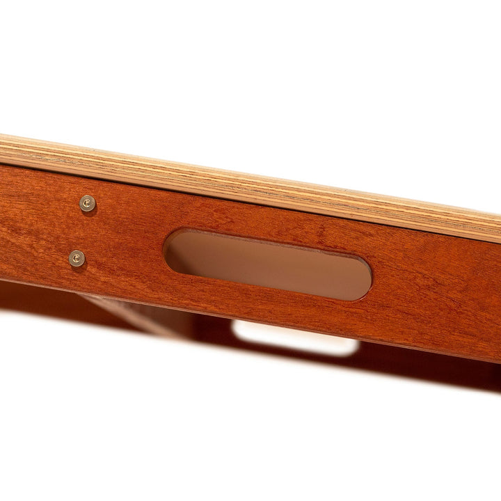 1ft x 2ft Graphic Wood Travel Cornhole Set | Natural Surf Beach Collection