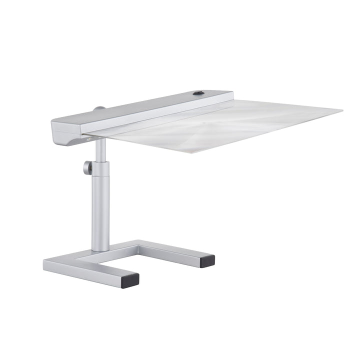 Daylight24 Cordless Full Page Magnifier Table Lamp – Silver Finish