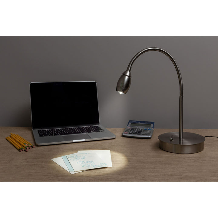 Daylight24 Adjustable Beam LED Desk Lamp – Brushed Nickel Finish