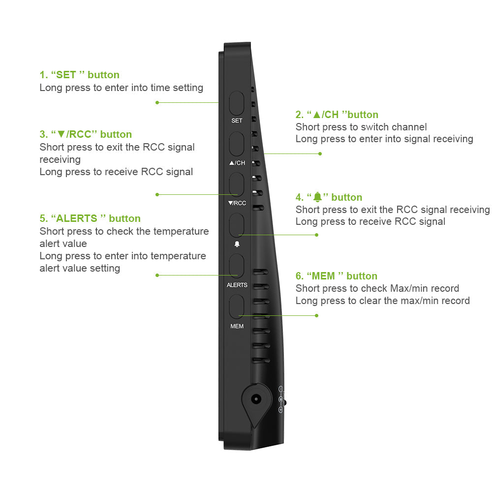 BALDR Weather Station Wireless Indoor Outdoor Thermometer
