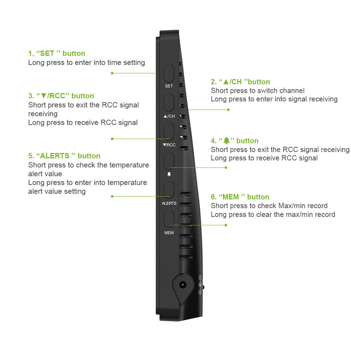 BALDR Weather Station Wireless Indoor Outdoor Thermometer