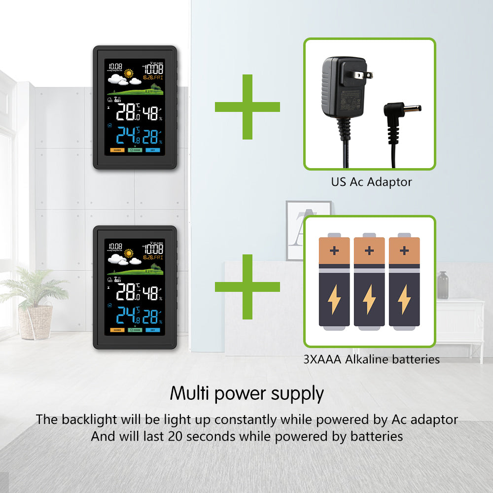 BALDR Weather Station Wireless Indoor Outdoor Thermometer