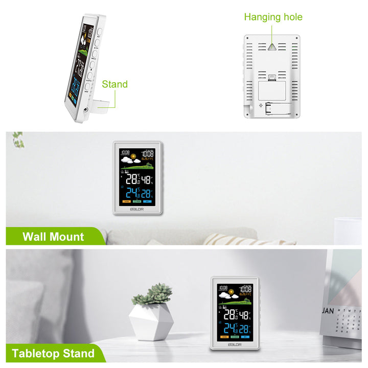 BALDR Weather Station Wireless Indoor Outdoor Thermometer