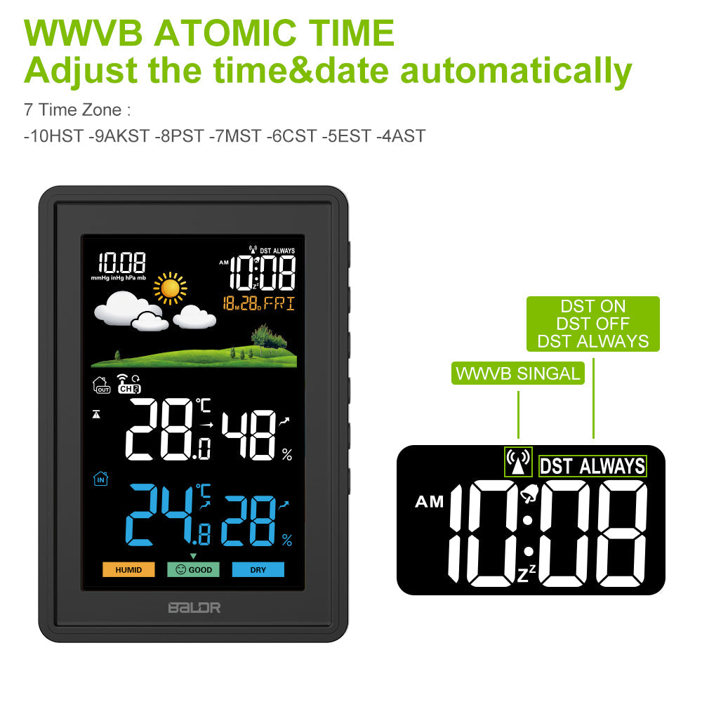 BALDR Weather Station Wireless Indoor Outdoor Thermometer