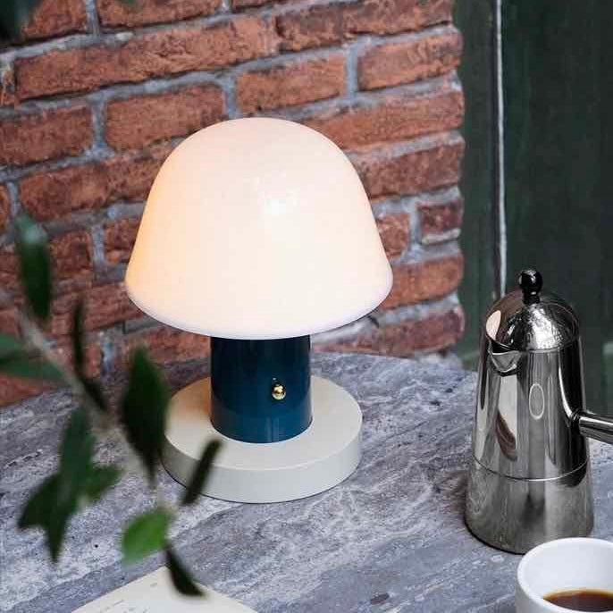 Nordic Cute Mushroom Setago Table Lamp - Dimmable Portable Quirky Nursery Light by INSPECIAL HOME