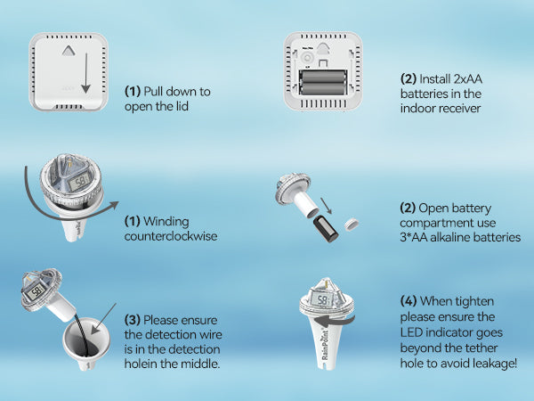 RAINPOINT Wireless Pool Thermometer – Accurate Swimming Pool & Pond Temperature Monitor