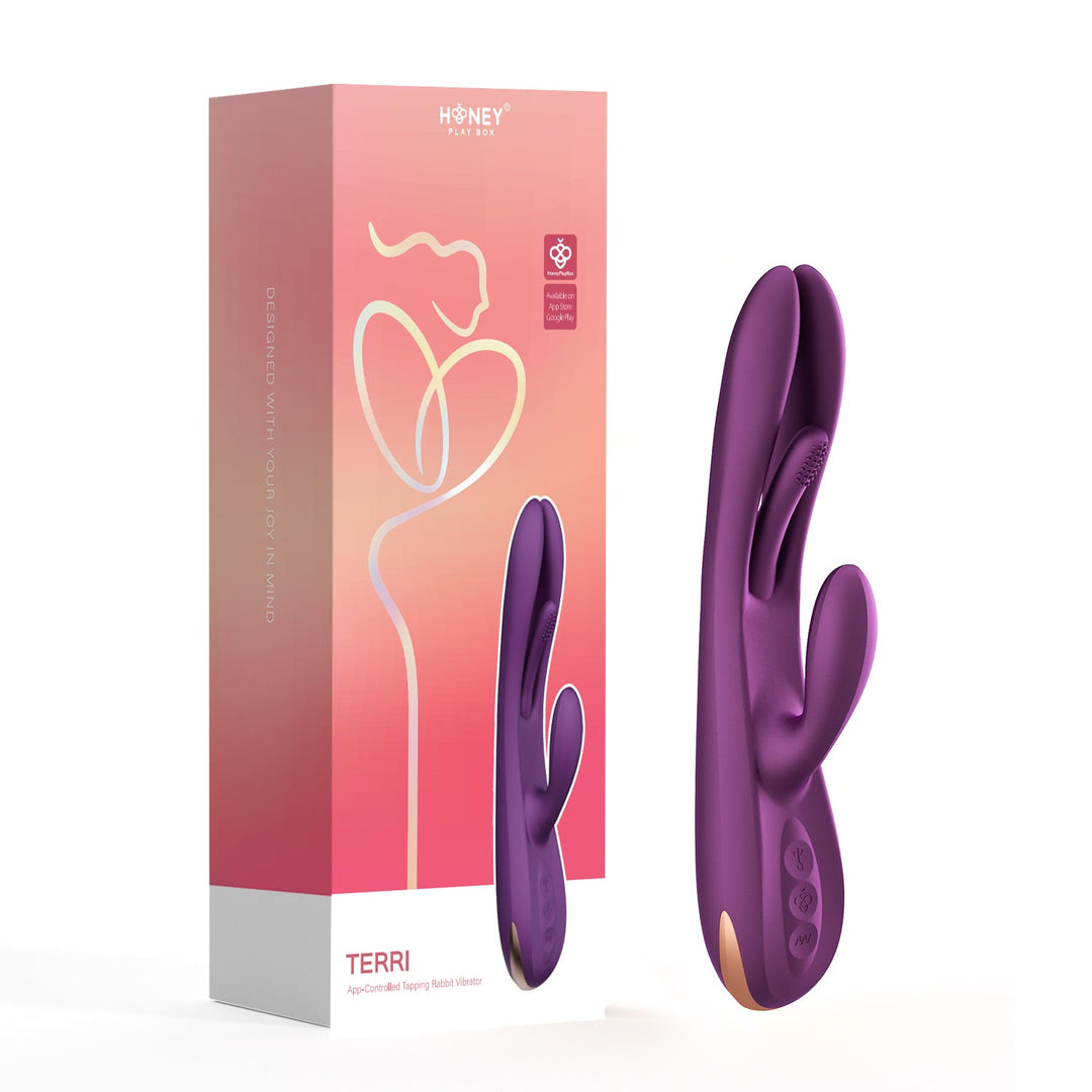 TERRI APP-Controlled Finger Tapping Rabbit Intimate Massager