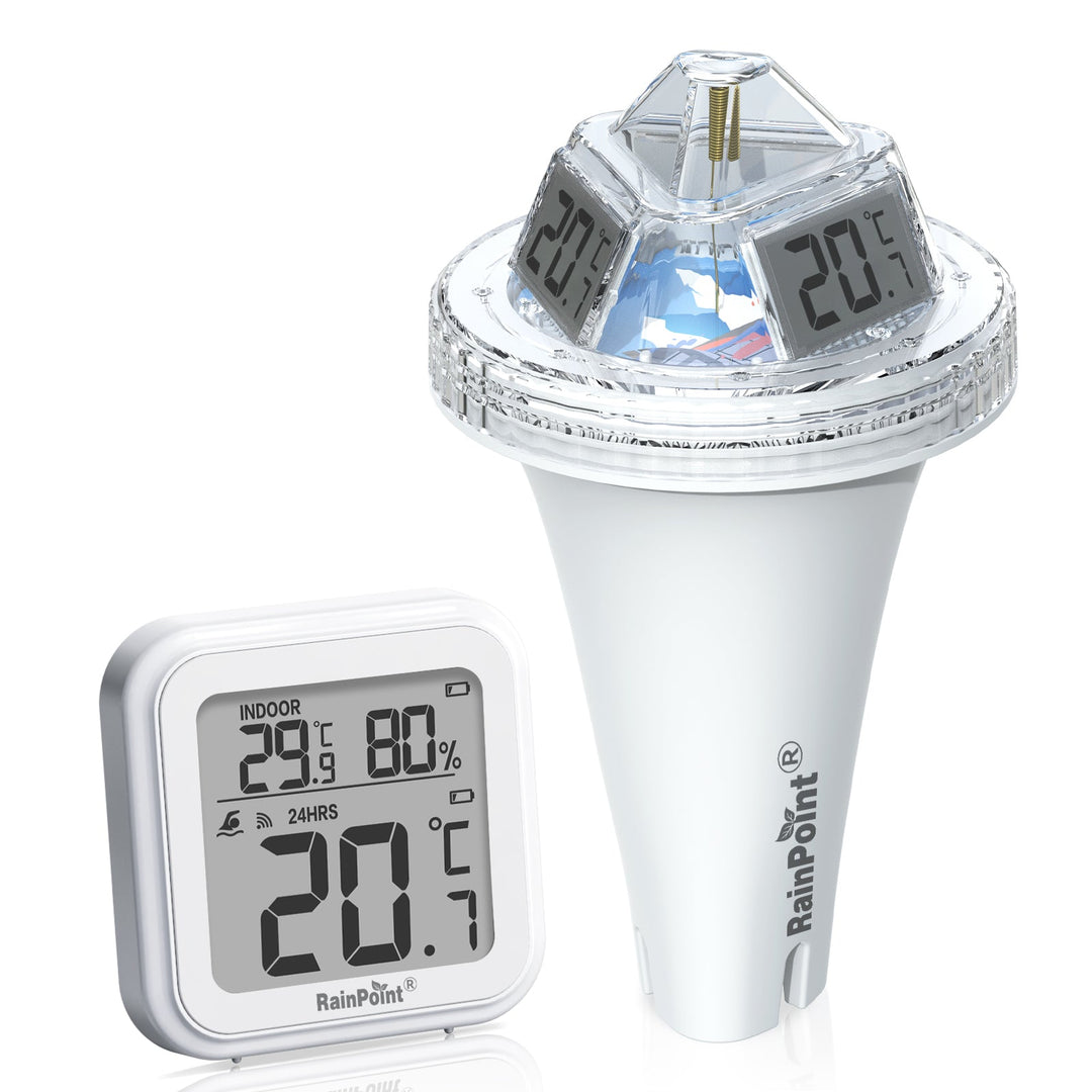 RAINPOINT Wireless Pool Thermometer – Accurate Swimming Pool & Pond Temperature Monitor