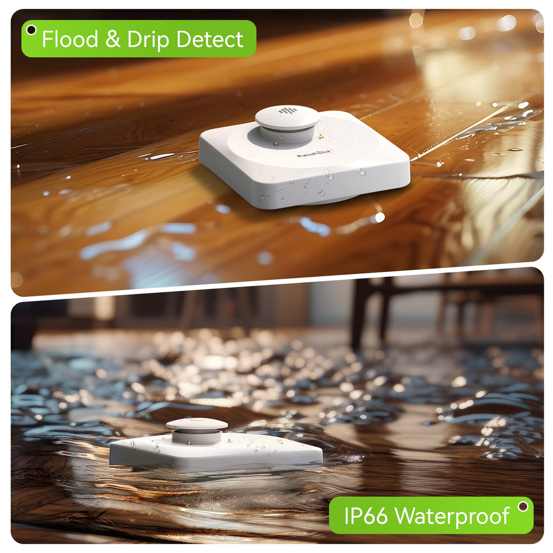 RAINPOINT Wi-Fi Water Leak Detector (3 Pack + Hub)