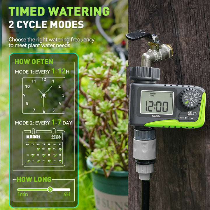 RAINPOINT Single-Outlet Programmable Sprinkler Timer