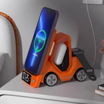 4 in 1 Forklift Fast Wireless Charging Station Dock for iPhone, AirPods & Apple Watch by INSPECIAL HOME