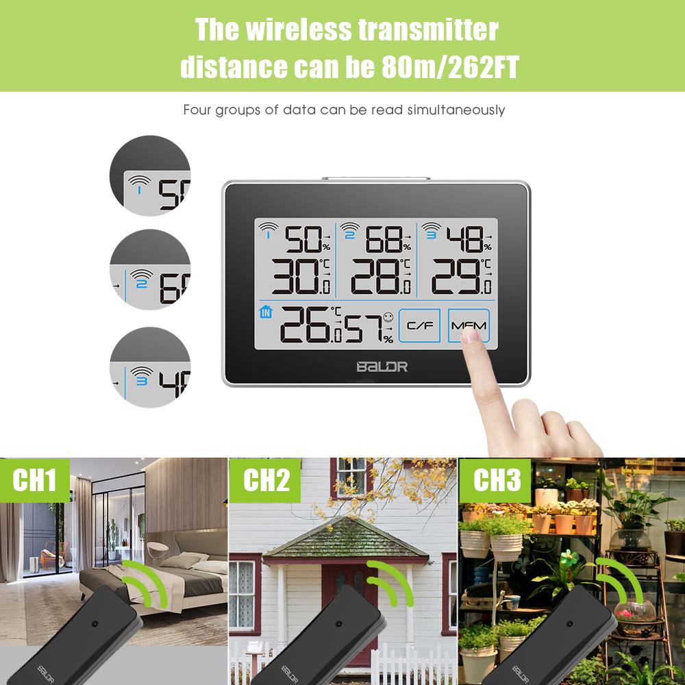 BALDR WS0317BL3 Digital Wireless Weather Station