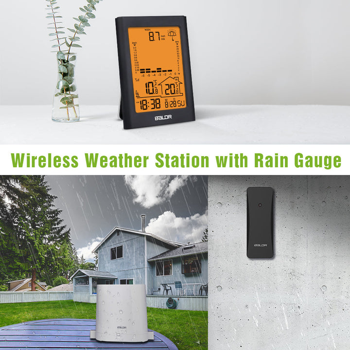 BALDR Wireless Rain Gauge With Remote Sensor