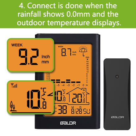 BALDR Wireless Rain Gauge With Remote Sensor