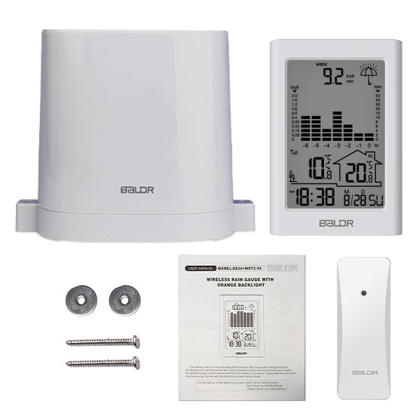 BALDR Wireless Rain Gauge With Remote Sensor