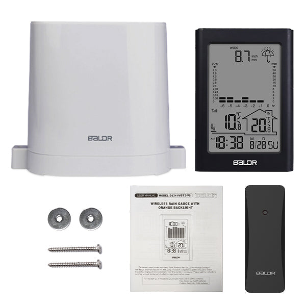 BALDR Wireless Rain Gauge With Remote Sensor