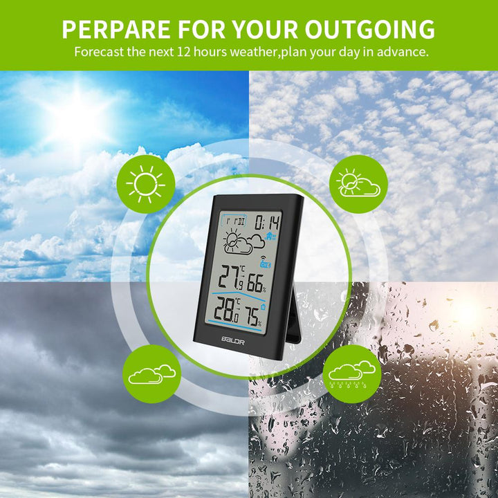 BALDR WS0341 Indoor & Outdoor Thermometer Hygrometer