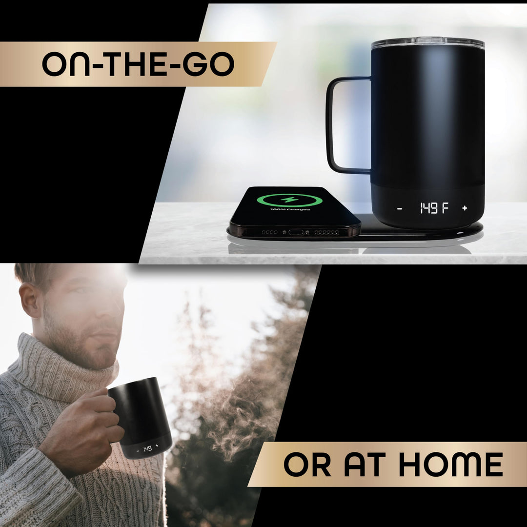 Brookstone Travel Mug Warmer & Wireless Phone Charging Station