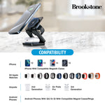Brookstone Ultra Compact Foldable 3-in-1 Wireless Charging Station