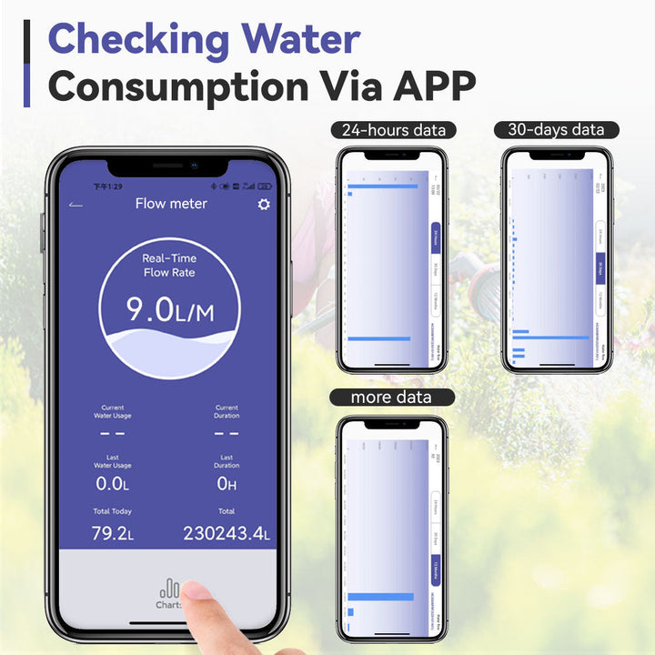 RainPoint Wi-Fi Water Flow Meter