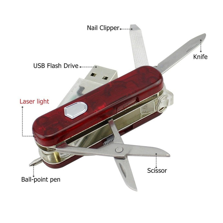 Your Best Friend Swiss Army-Inspired Pocket Knife With 16 GB USB Drive