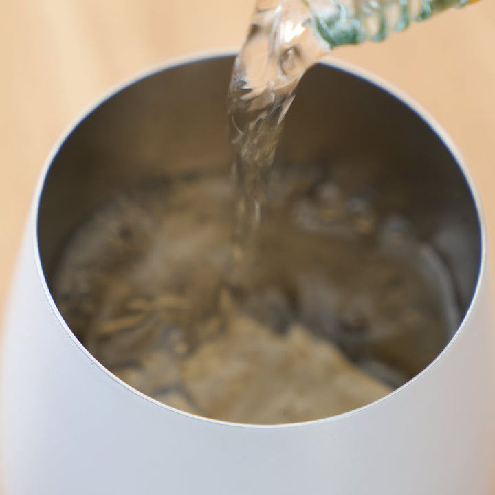 Stainless Steel Grand Pinot Wine Glass, Set of 2 - Steel by Snowfox