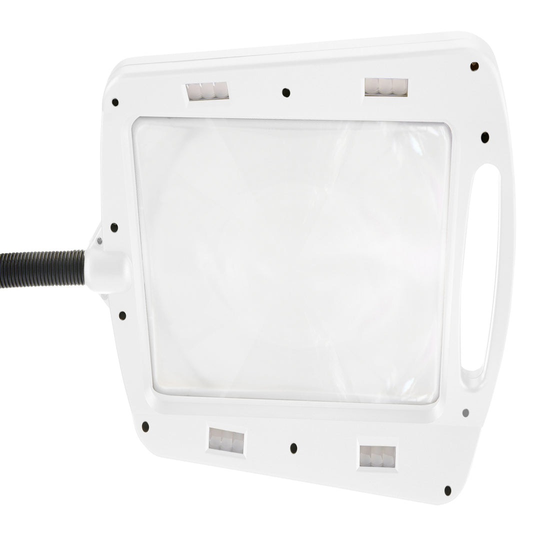 Daylight24 Full Page Magnifier Floor Lamp - White Finish