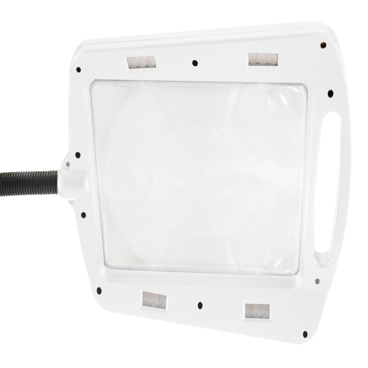 Daylight24 Full Page Magnifier Floor Lamp - White Finish