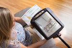 Daylight24 Full Page Magnifier Floor Lamp - Black Finish