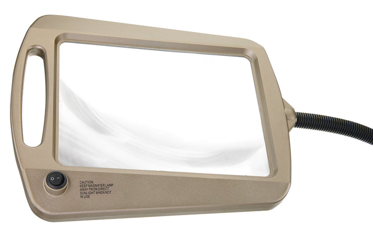 Daylight24 Full Page Magnifier Floor Lamp - Painted Bronze Finish