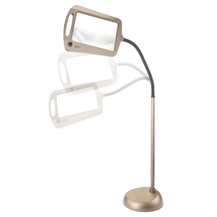 Daylight24 Full Page Magnifier Floor Lamp - Painted Bronze Finish