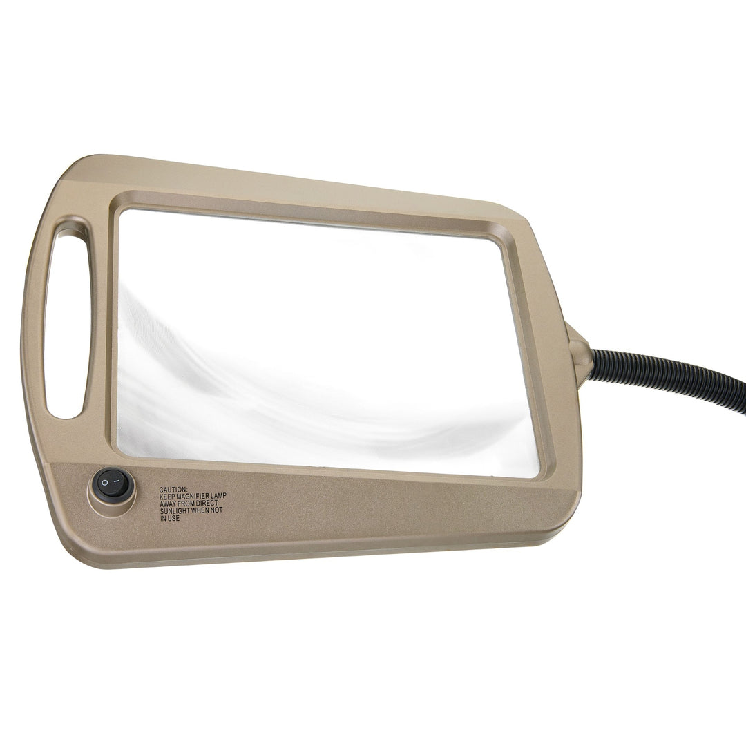 Daylight24 Full Page Magnifier Floor Lamp - Painted Bronze Finish