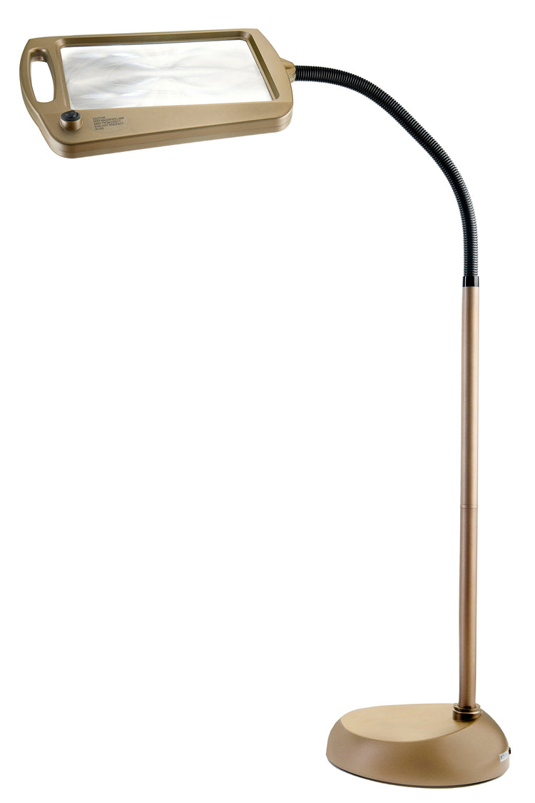 Daylight24 Full Page Magnifier Floor Lamp - Painted Bronze Finish