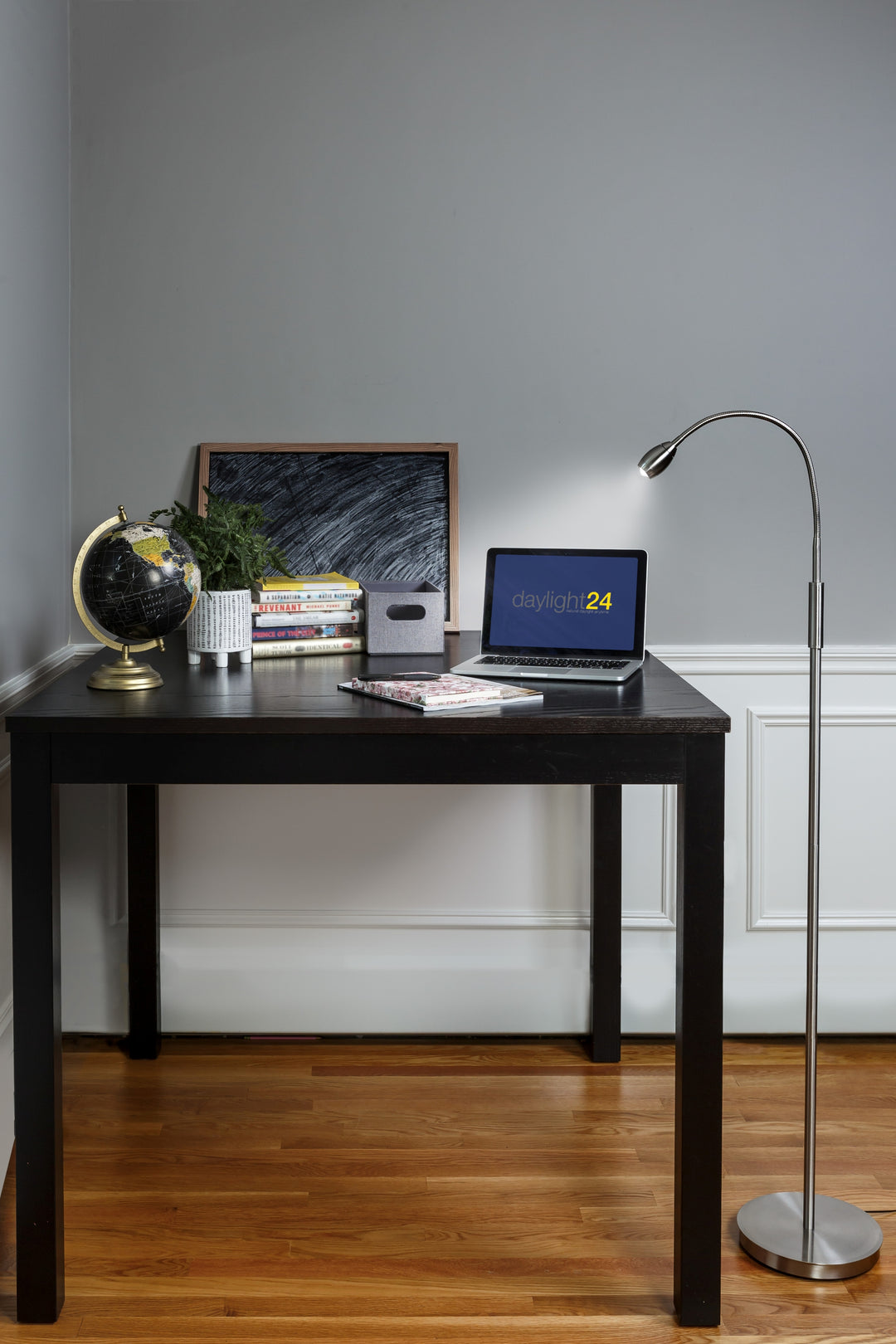 Natural Daylight LED Adjustable Beam Floor Lamp - Brushed Nickel Finish by Daylight24