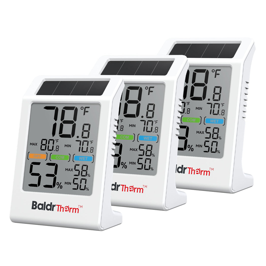 BaldrTherm Digital Thermometer and Hygrometer - 3.2" Display