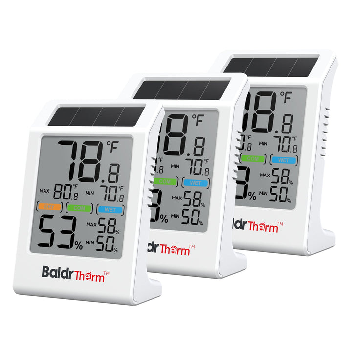 BaldrTherm Digital Thermometer and Hygrometer - 3.2" Display